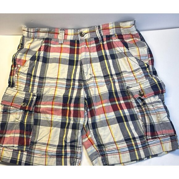 US‎ Polo Assn, plaid Cargo Shorts (Y2K 2000s vintage) size 36W - Picture 1 of 7